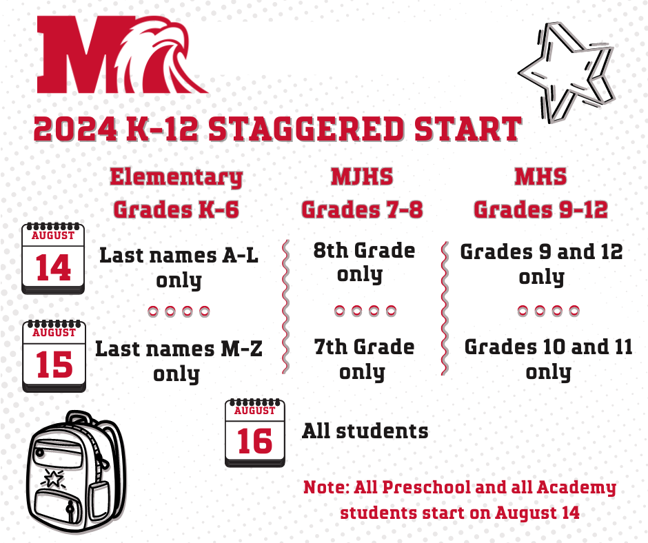 K-12 Staggered Start Schedule